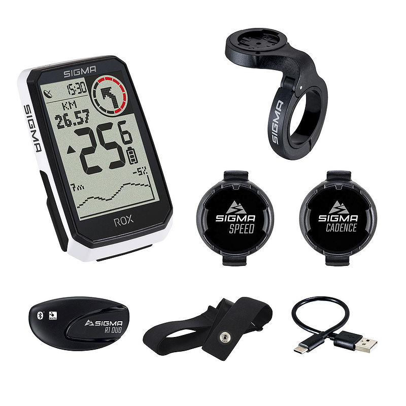 SIGMA GPS Radcomputer ROX 4.0 Endurance Sensor Set weiß 01071