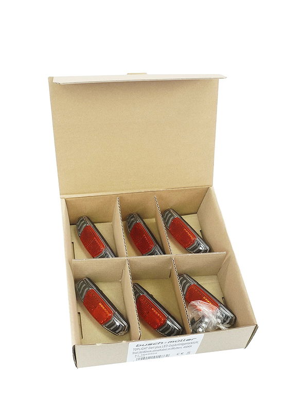 B&M LED-Dynamorücklicht Toplight Dart plus Variobolzen 50/80mm 340ASK-02 Werkstattverpackung