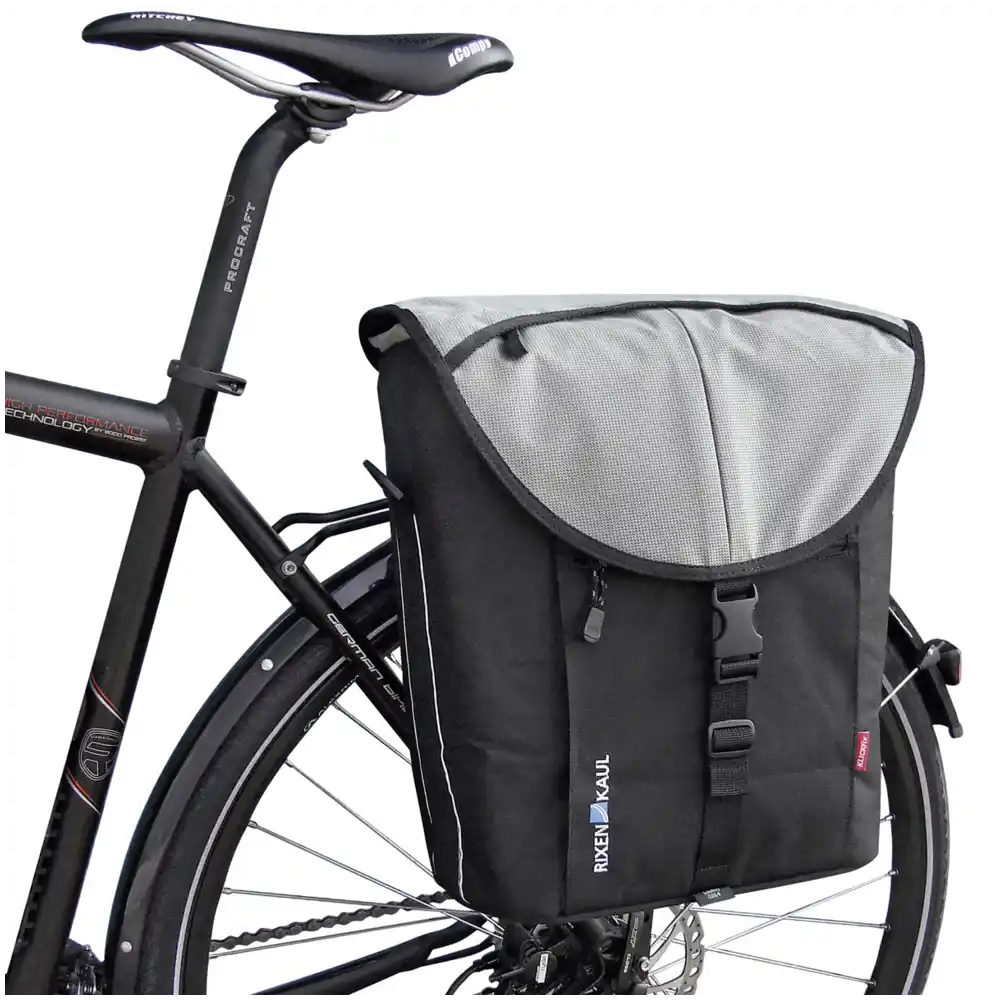 KLICKfix Cita Vario Einkaufstasche schwarz / silber