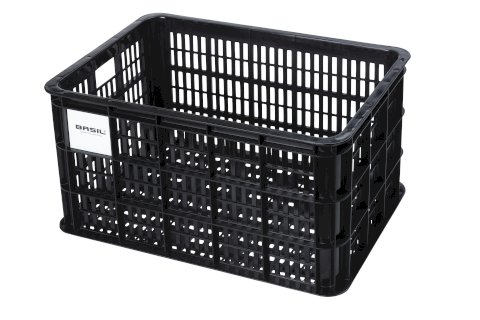 Basil Kunststoff-Fahrradkasten Crate L schwarz