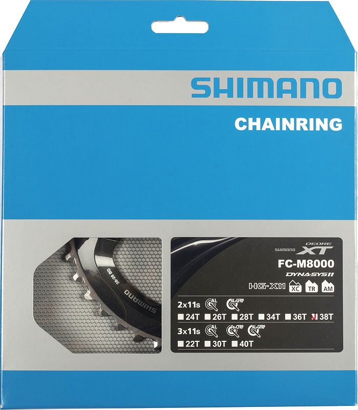 Shimano Kettenblatt Deore XT FCM8000 38 Zähne Y1RL98090