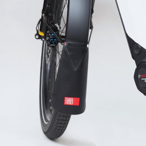 FAHRER Berlin Spritzschutz Latz E-Plus Snap Schutzblechbreite 70 - 90 mm schwarz