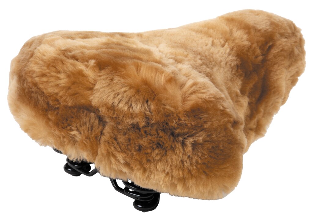 Velo Lamfellsattelbezug Universalgröße  camel