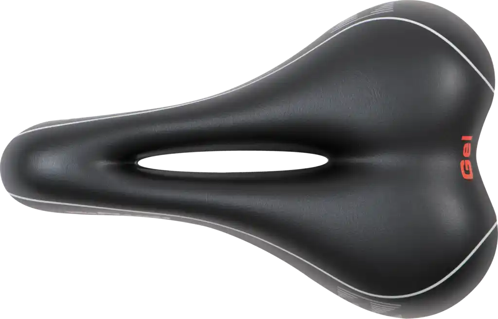 Velo Softgel Sportsattel Herren  schwarz / grau/weiss
