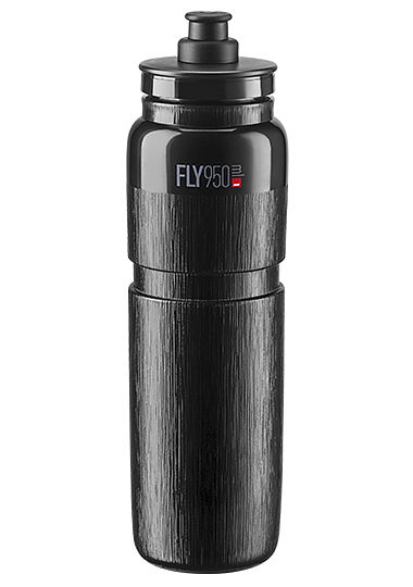 Elite Trinkflasche FLY Tex black, graue graphik 0,95 L