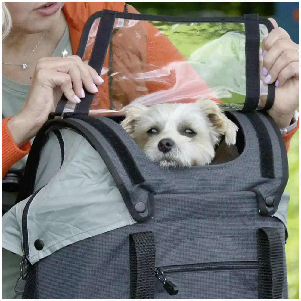 KLICKfix Doggy  grau Hundetasche