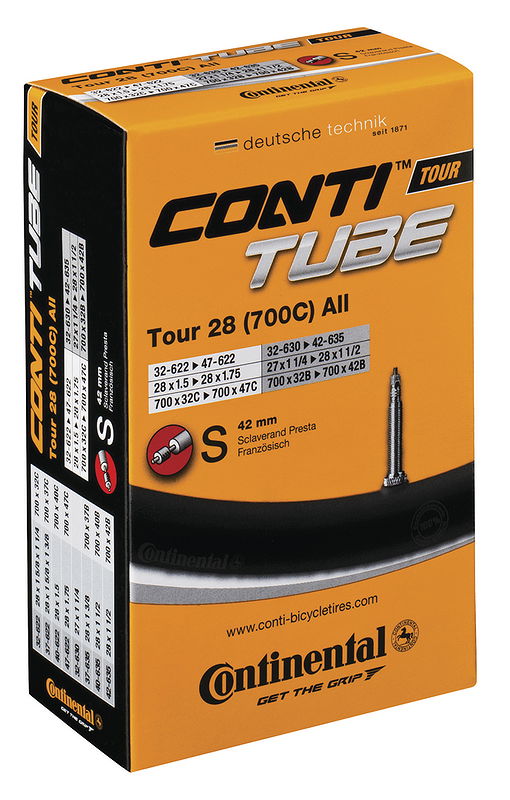Continental Fahrradschlauch SV Ventil 28" Tour all 42 mm 32/47-622/635