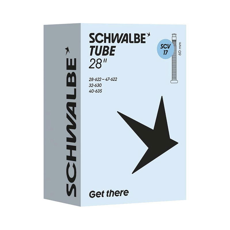 Schwalbe Fahrradschlauch SCV Ventil Nr. 17 28" SCV 60 mm 28/47-622/635