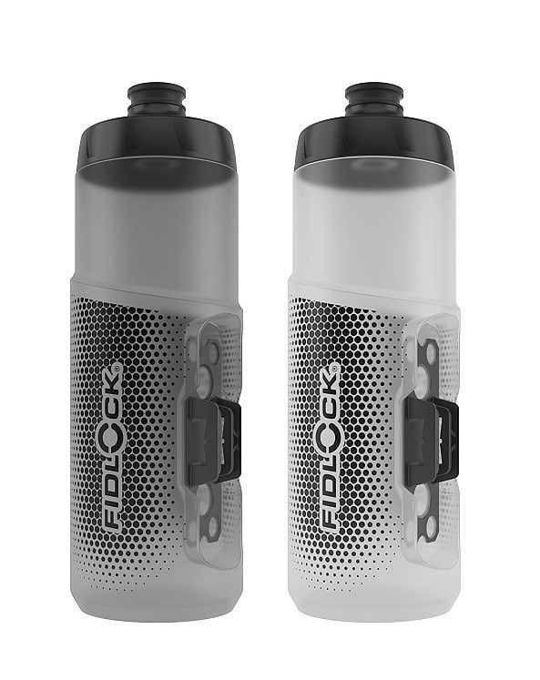FIDLOCK Trinkflasche TWIST bottle 600 transparent schwarz 0,60 L