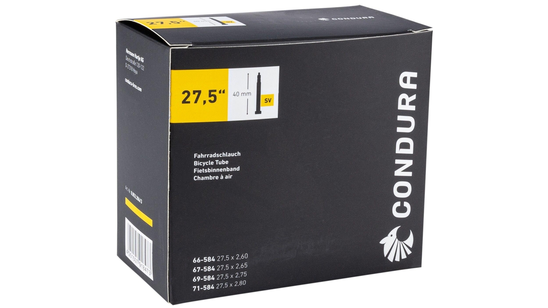 CONDURA SCHLAUCH 27,5" SV40 66/71-584