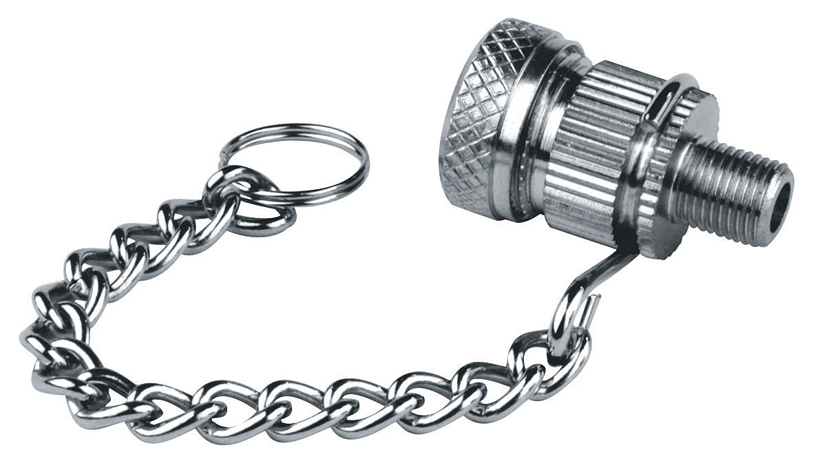 SKS Stecknippel mit Kette silber