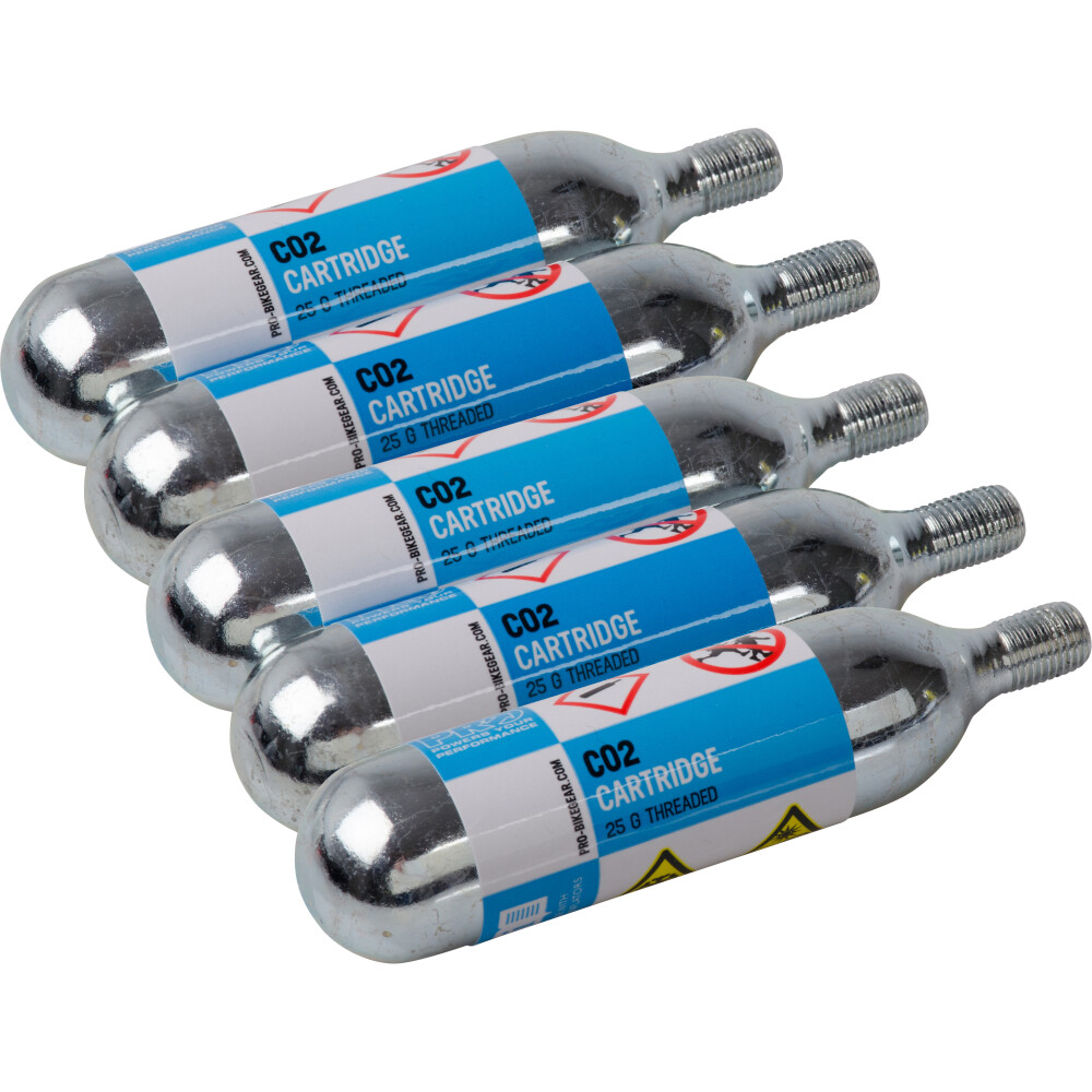 Ersatzpatronensatz CO2 mit Gewinde 5 Stück/25 g