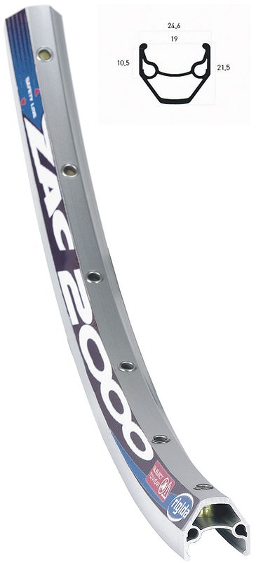 RYDE Felge ZAC 2000 silber 28