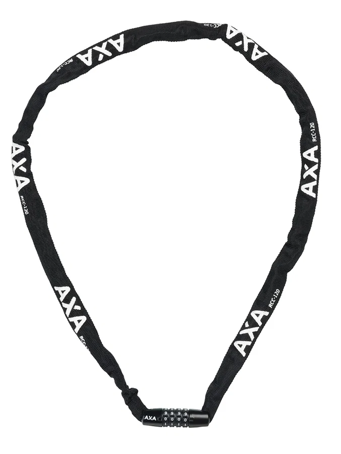 AXA Zahlen-Kettenschloss Rigid Code 3,5 mm schwarz 120 cm