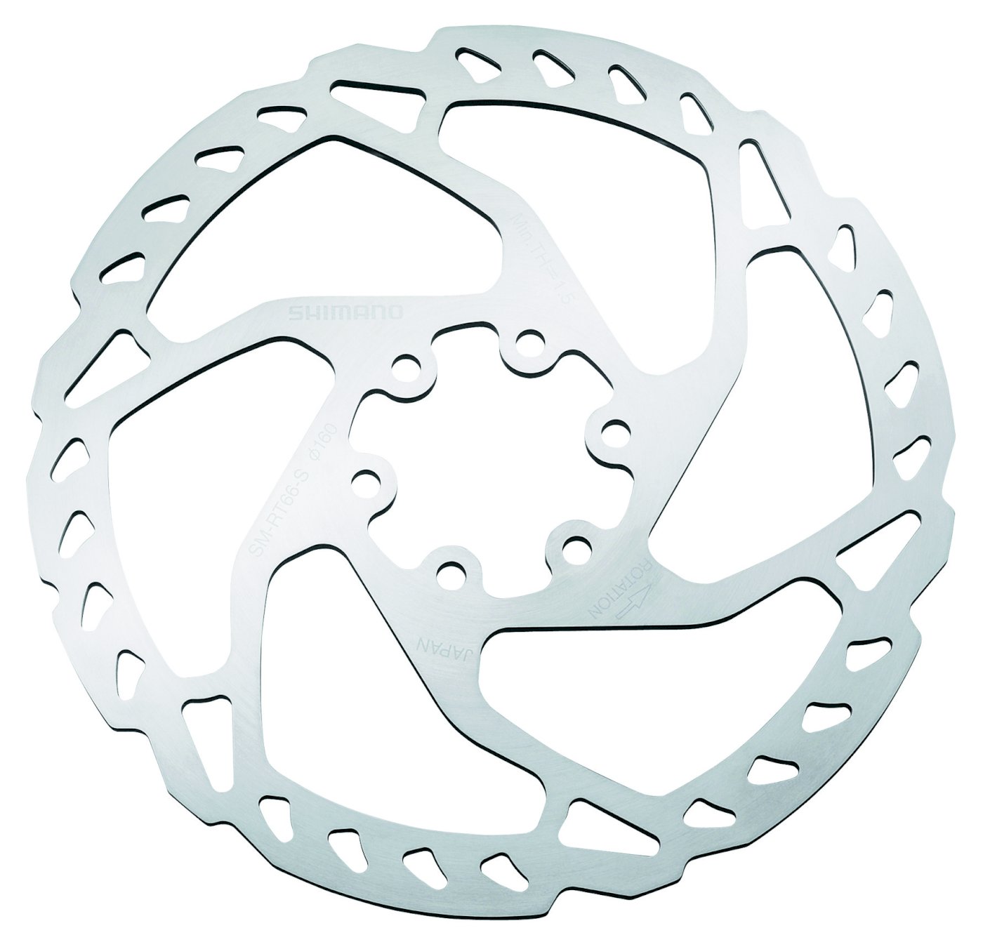 Shimano Bremsscheibe SLX SMRT66 6-Loch 180 mm ESMRT66M SB-Verpackung