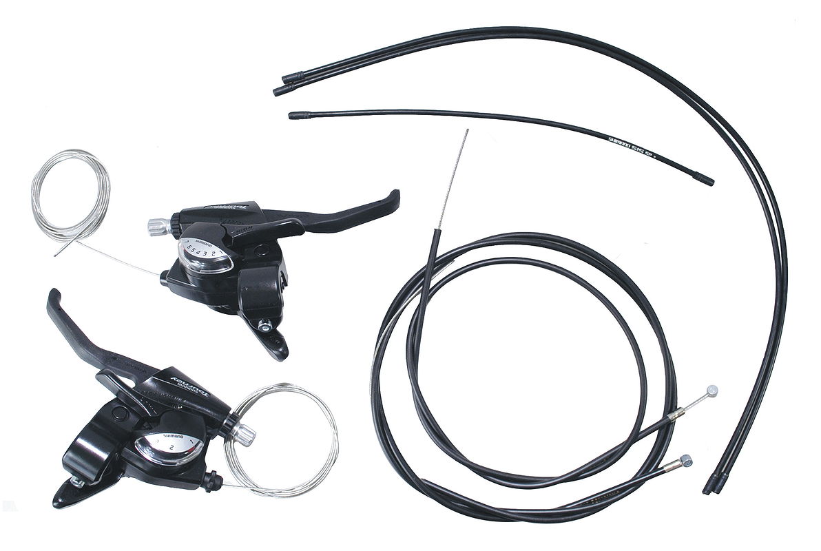 Shimano Schalt-Bremshebel links+rechts, 3x7-fach  ESTEF41P7AL schwarz SB-Ver