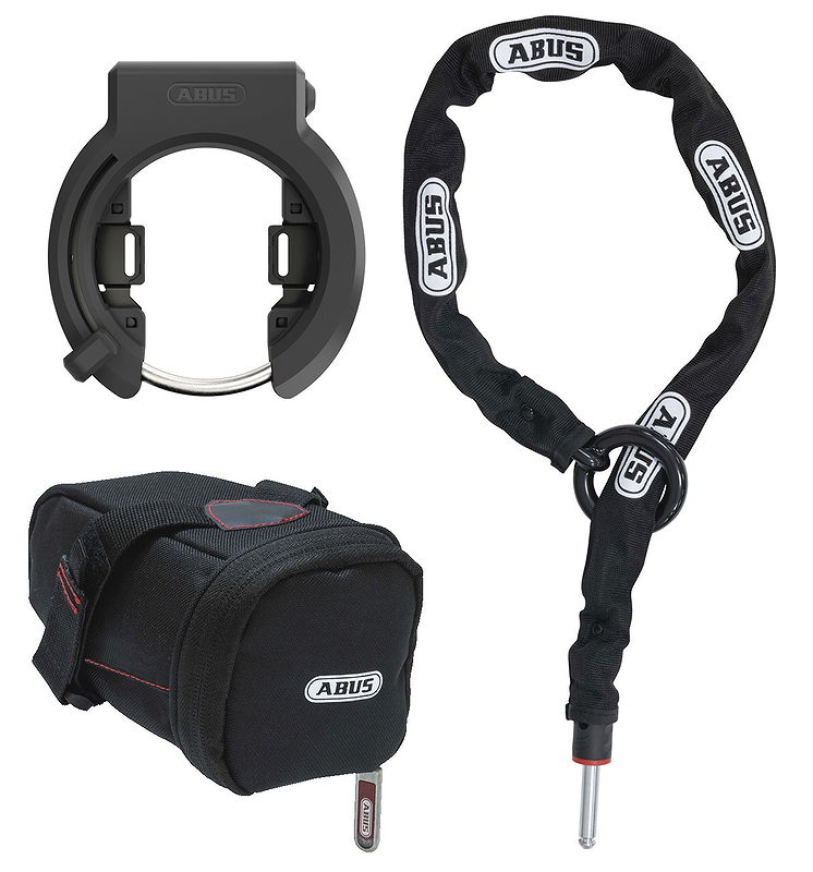 ABUS Rahmenschloss 6950M AM NR BK XPlus 77 mm schwarz + 6KS/130 + ST 5950