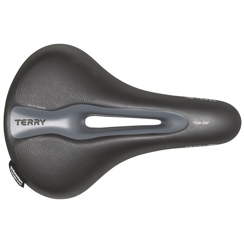 Terry Trekking Sattel Fisio Gel Touring schwarz L260 x  B173 mm / 500 g Damen