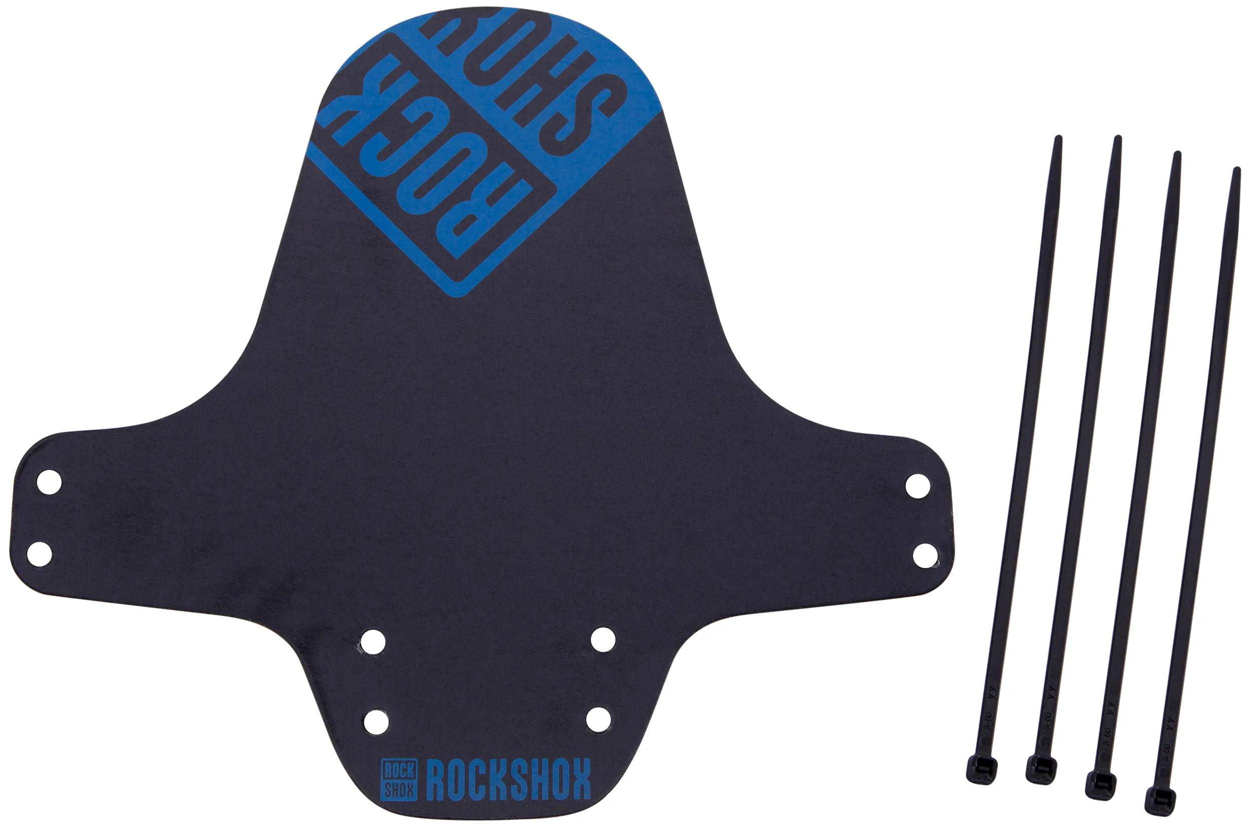 VR-STECKBLECH ROCKSHOX FENDER SCHWARZ / GL. BLAU