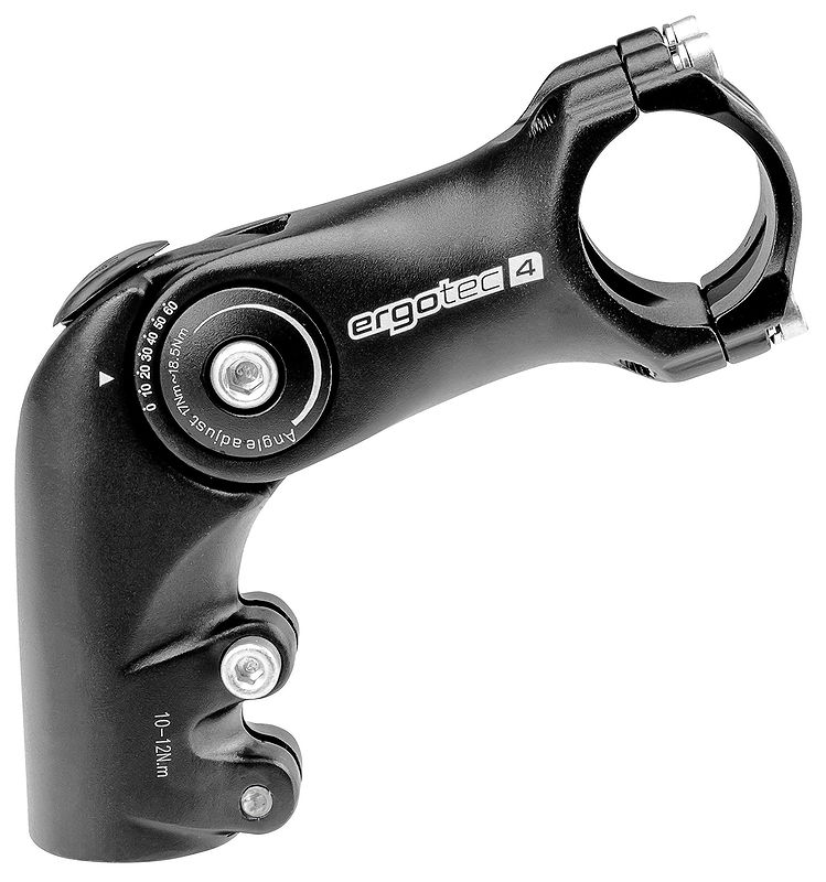 ergotec Ahead-Vorbau Octopus 2 50 90 mm schwarz sand. 25,4 mm 1 1/8" 0- +60°