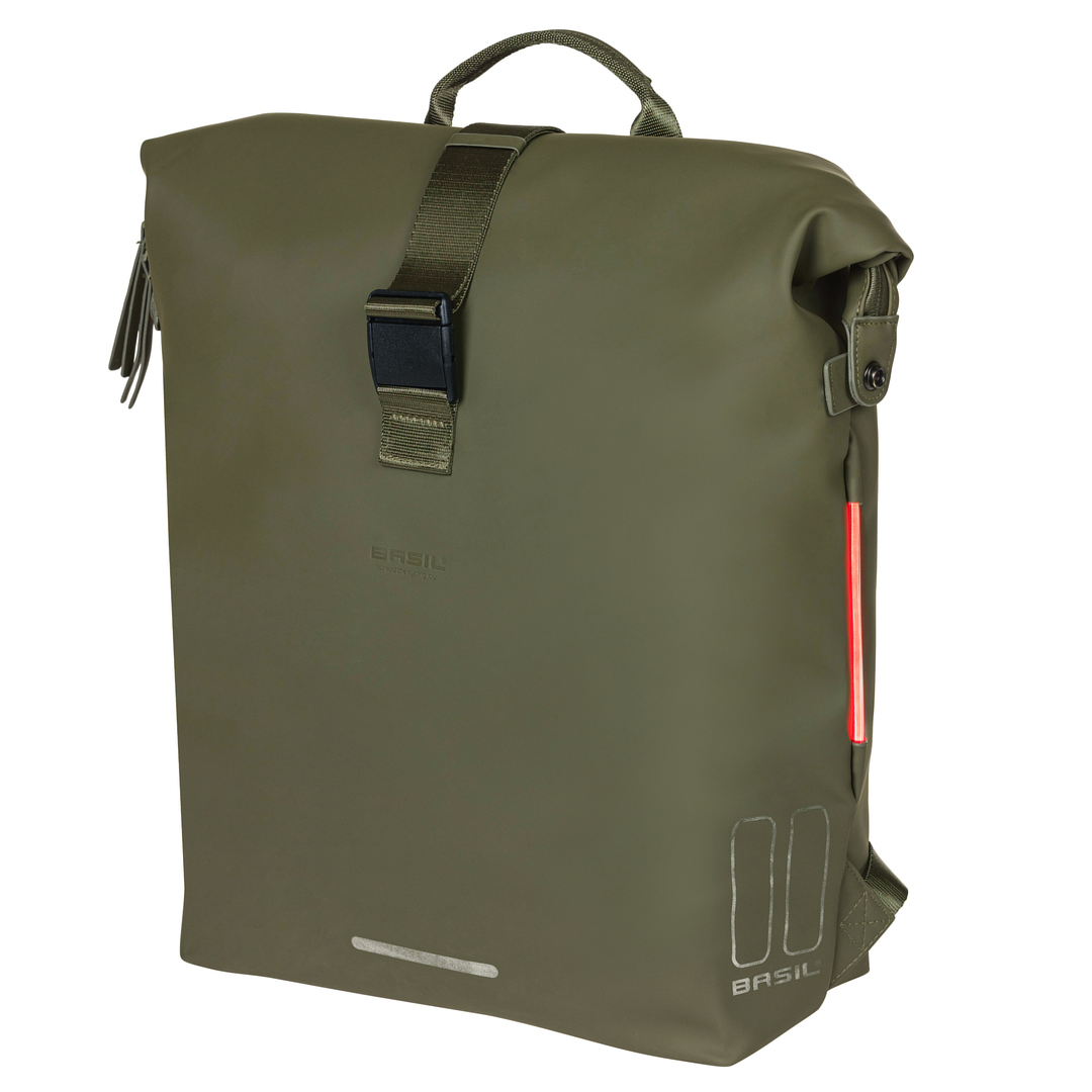 Basil Rucksack und Einzeltasche SoHo Nordlicht  moosgrün