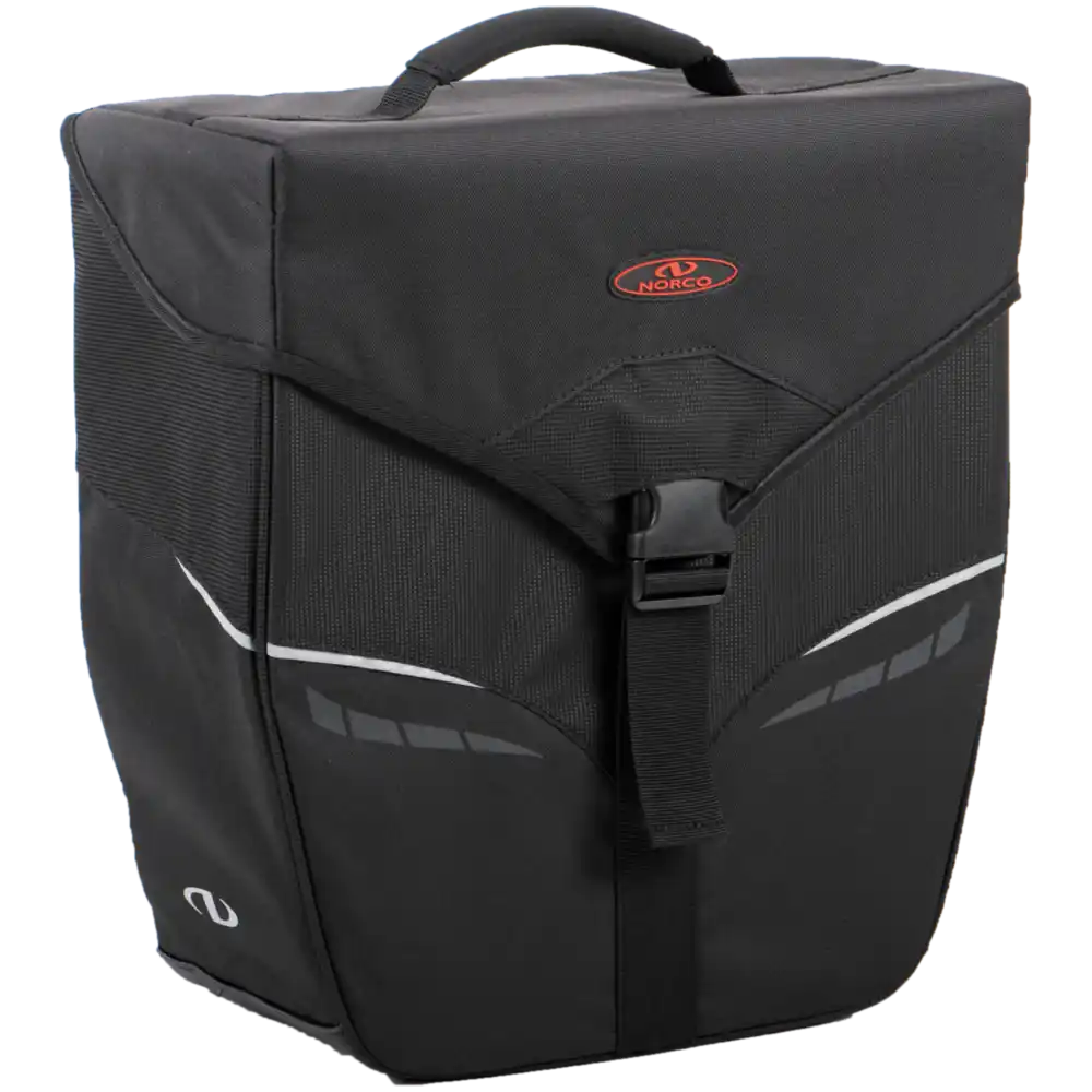 Norco Orlando City Tasche mit KLICKfix Kompakt Schiene mit variabler Hakenposition schwarz Seitentasche