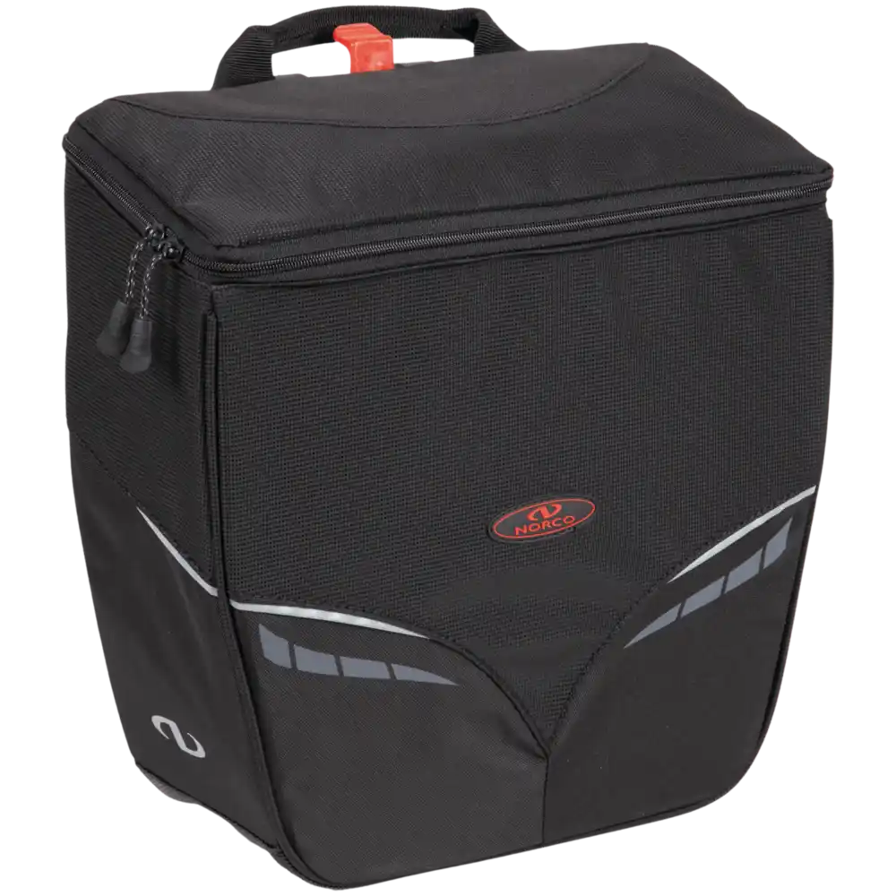 Norco Canmore City Tasche mit KLICKfix Kompakt Schiene mit variabler Hakenposition schwarz Seitentasche