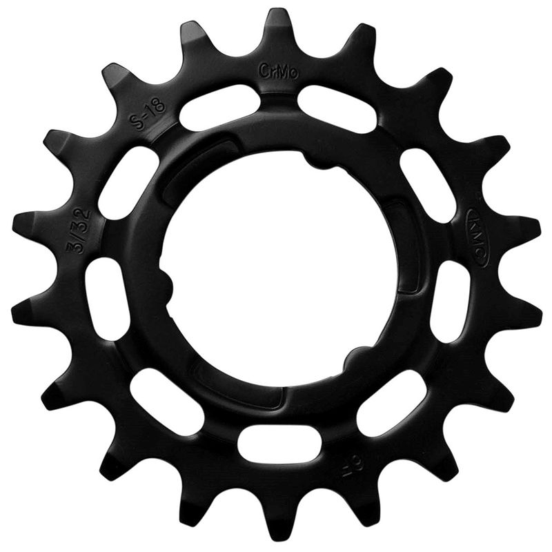 KMC Steckzahnkranz gekröpft für Shimano/Sram schwarz  1/2" x 1/8"  18 Zähne
