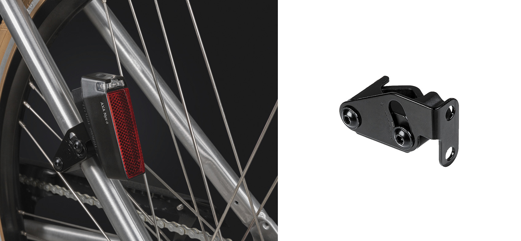 AXA Rücklichthalter Nyx für Seitenstreben Montage