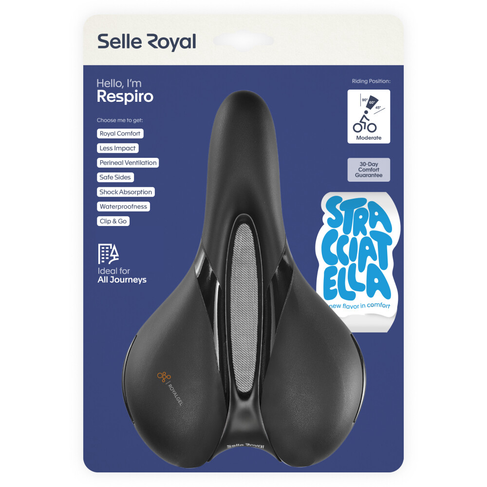 Selle Royal Fahrradsattel Respiro Moderate Unisex - Stracciatella