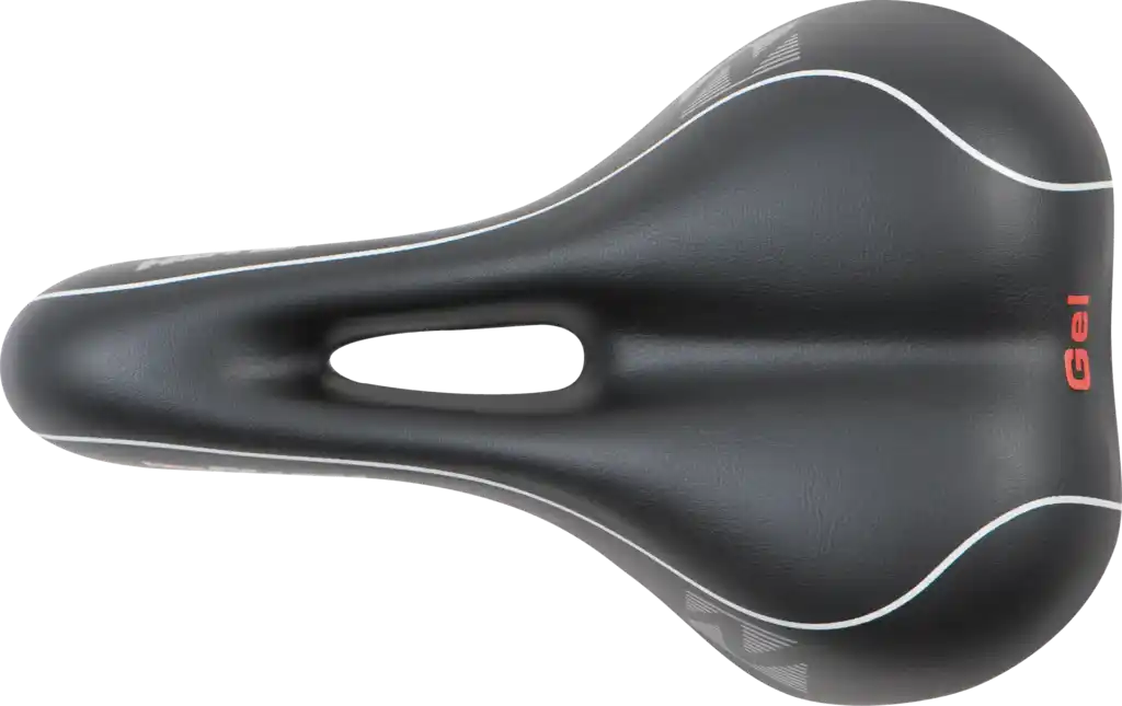 Velo Softgel Trekkingsattel Herren  schwarz / grau/weiss