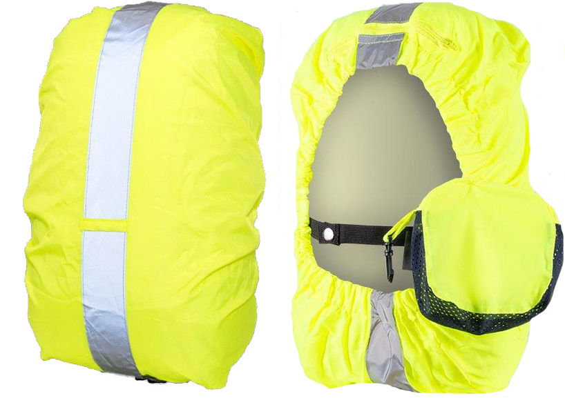 WOWOW Rucksacküberzug Bag Cover in Bag gelb bis 25 L
