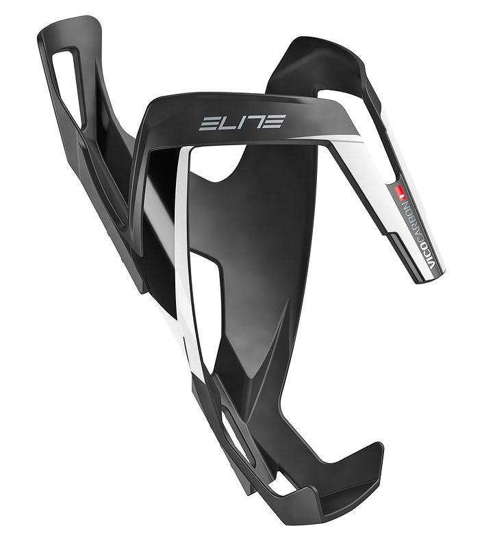 Elite Flaschenhalter Vico Carbon Carbon matt Graphik weiß