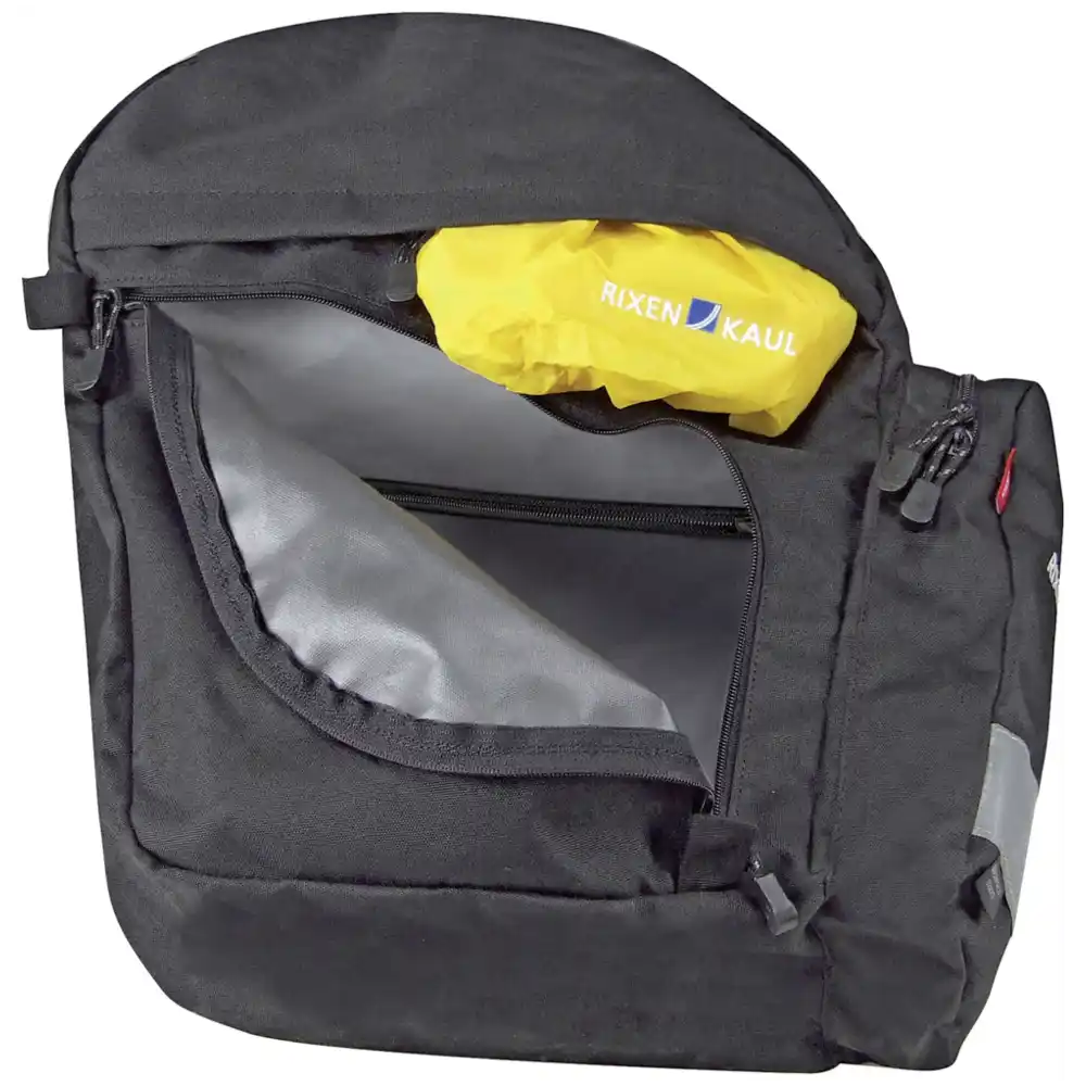 KLICKfix Backpack  schwarz Seitentasche