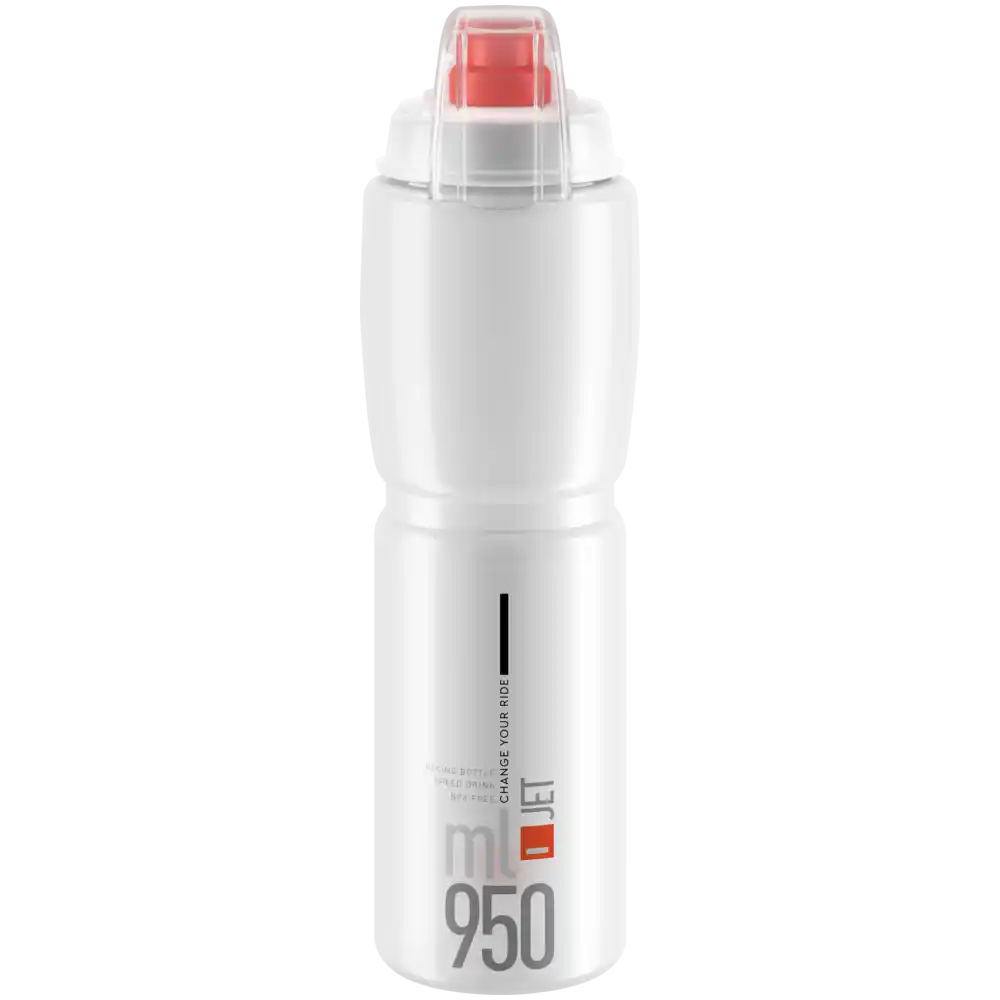 Elite Jet Plus Trinkflasche 950 ml transparent rot