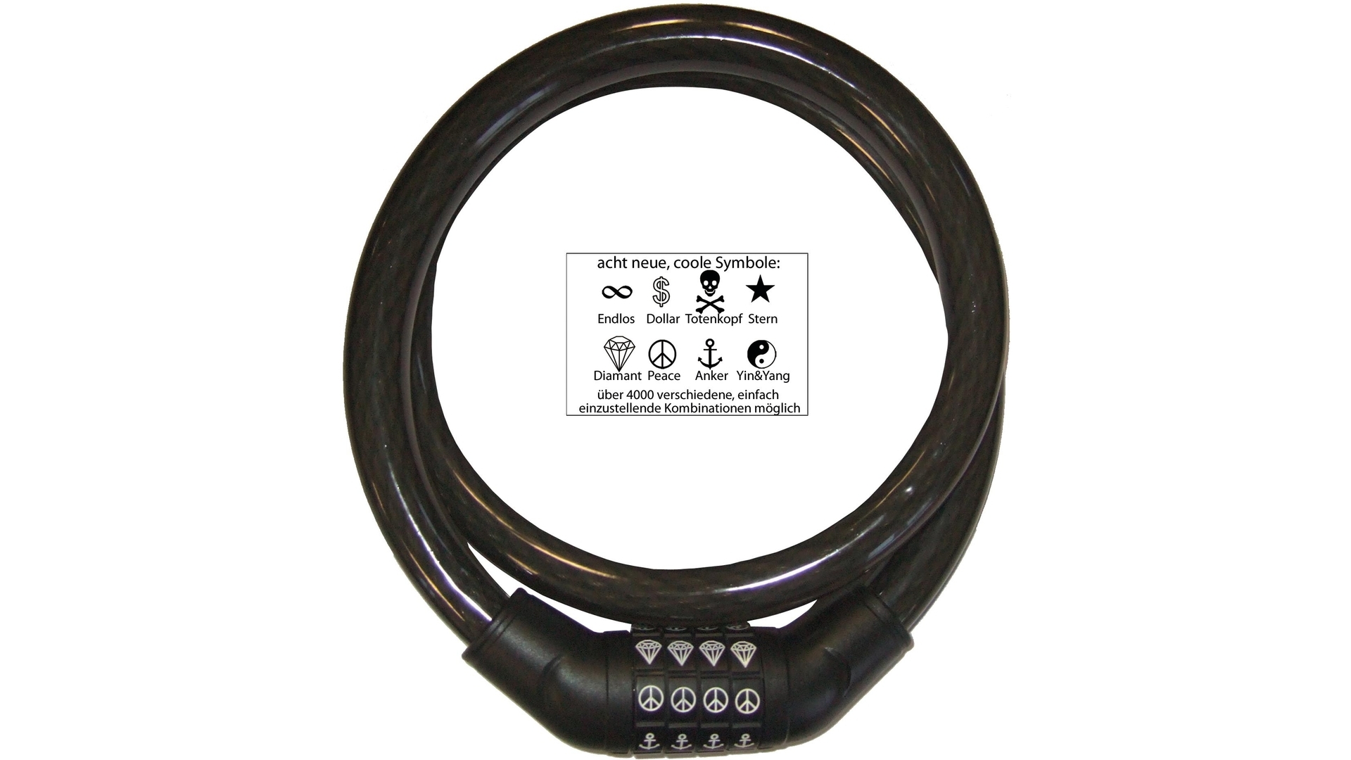 SECURITY PLUS SPS 100 SYMBOL-PANZERKABLESCHLOSS