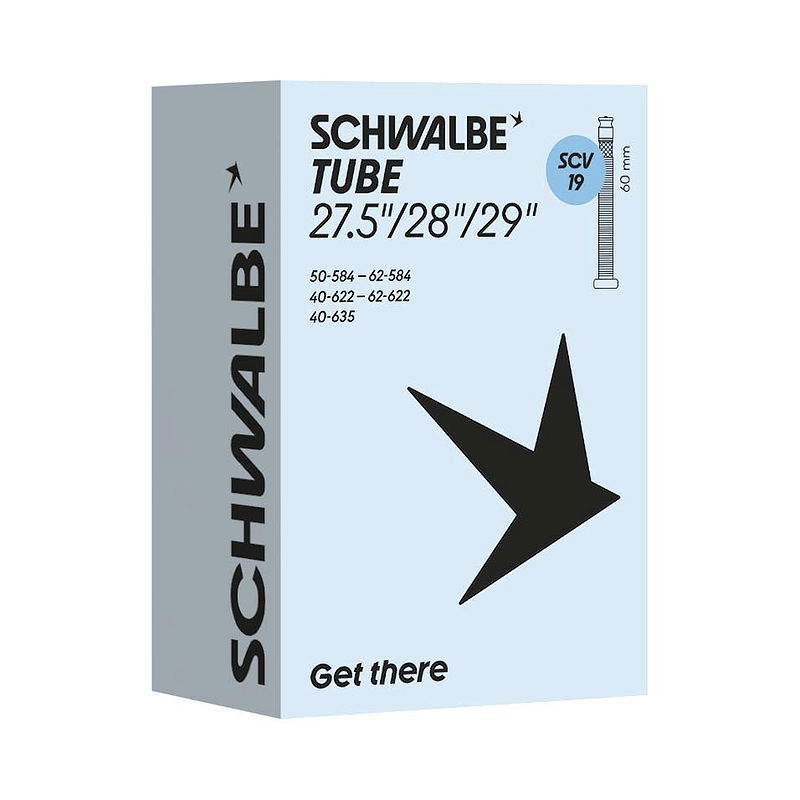 Schwalbe Fahrradschlauch SCV Ventil Nr. 19 27,5/28/29" SCV 60 mm 40/62-584/635