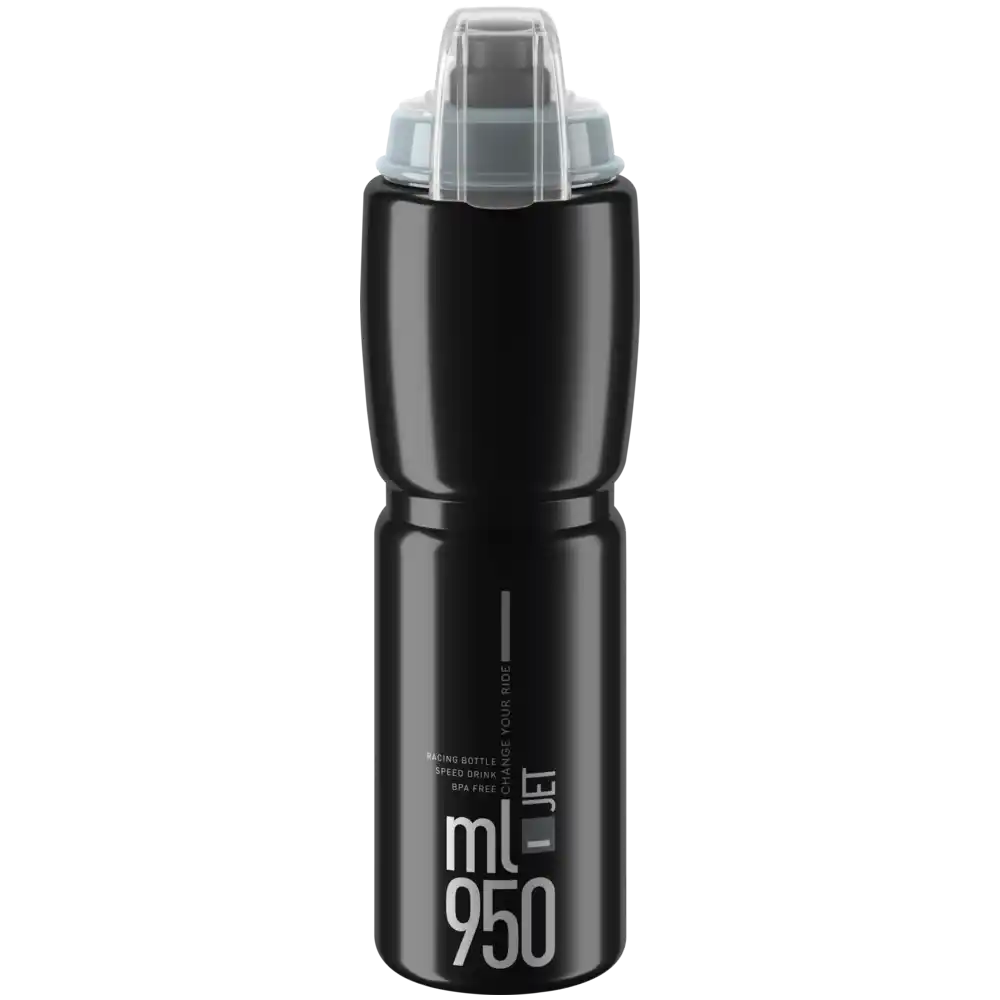 Elite Jet Plus Trinkflasche 950 ml schwarz grau