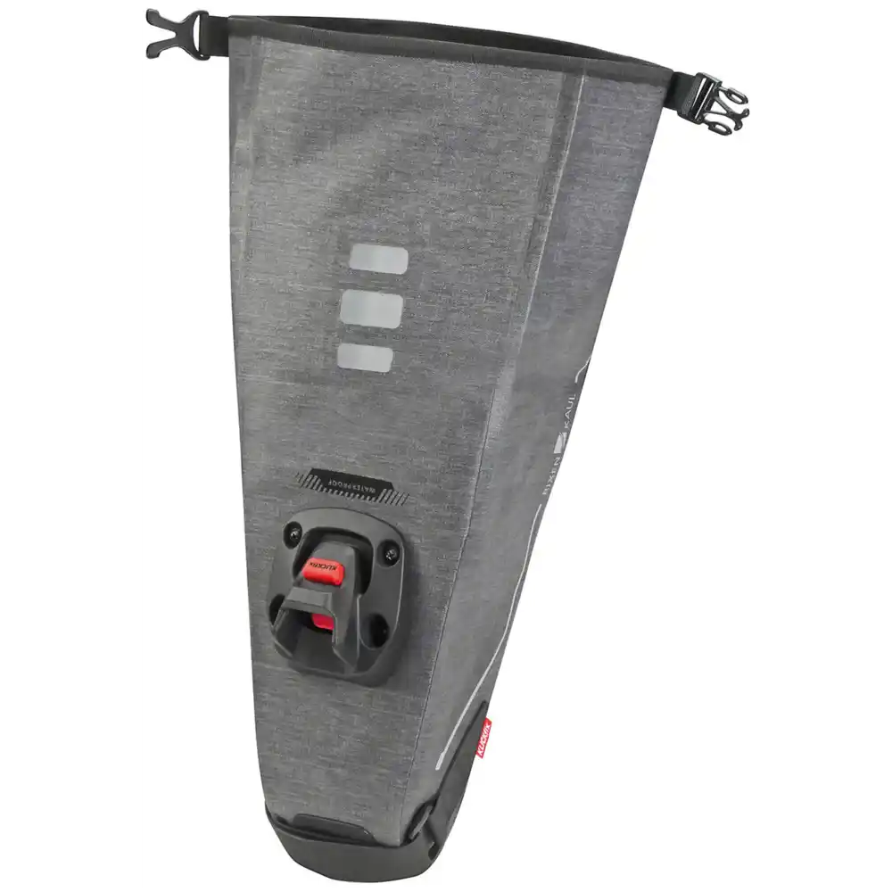 KLICKfix Bikepack X Compact Waterproof Inkl. Contour Sattel Adapter grau