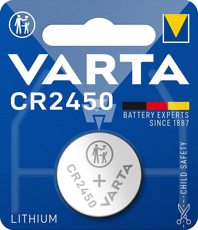 VARTA Knopfzelle CR2450 Lithium 570 mAh 3 V