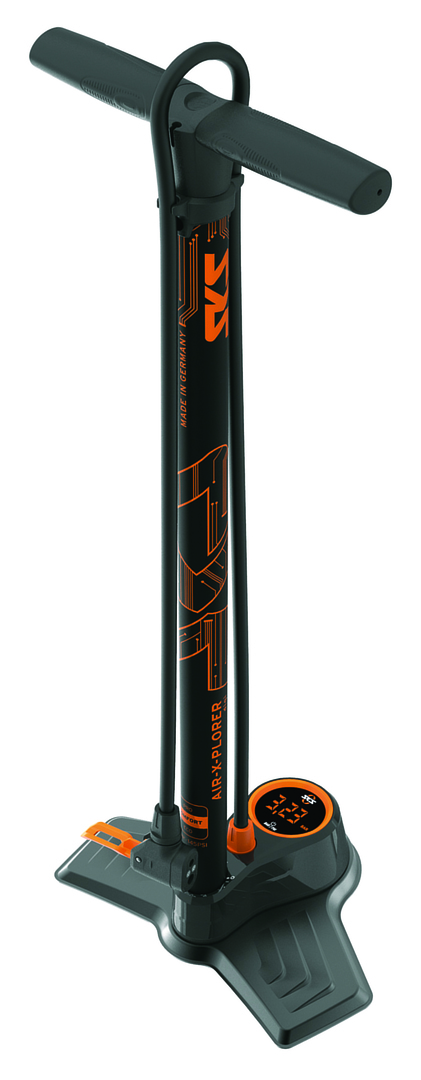 SKS Standpumpe AIR-X-PLORER DIGI 10.0 schwarz/orange 10 bar / 144 PSI