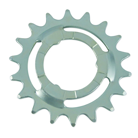 Esjot Steckzahnkranz gekröpft für Shimano/Sram silber (verzinkt)  1/2" x 3/32", gekröpft  24 Zähn