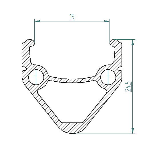 Dynamic Hinterrad 27,5" Dynamic 4  Center Lock mit Schnellspanner schwarz 27,5 Shim F