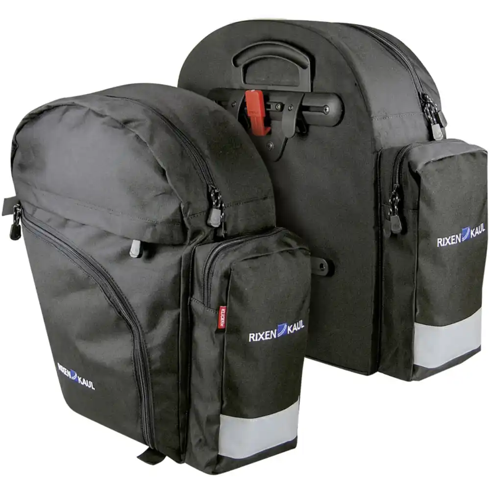 KLICKfix Backpack  schwarz Seitentasche