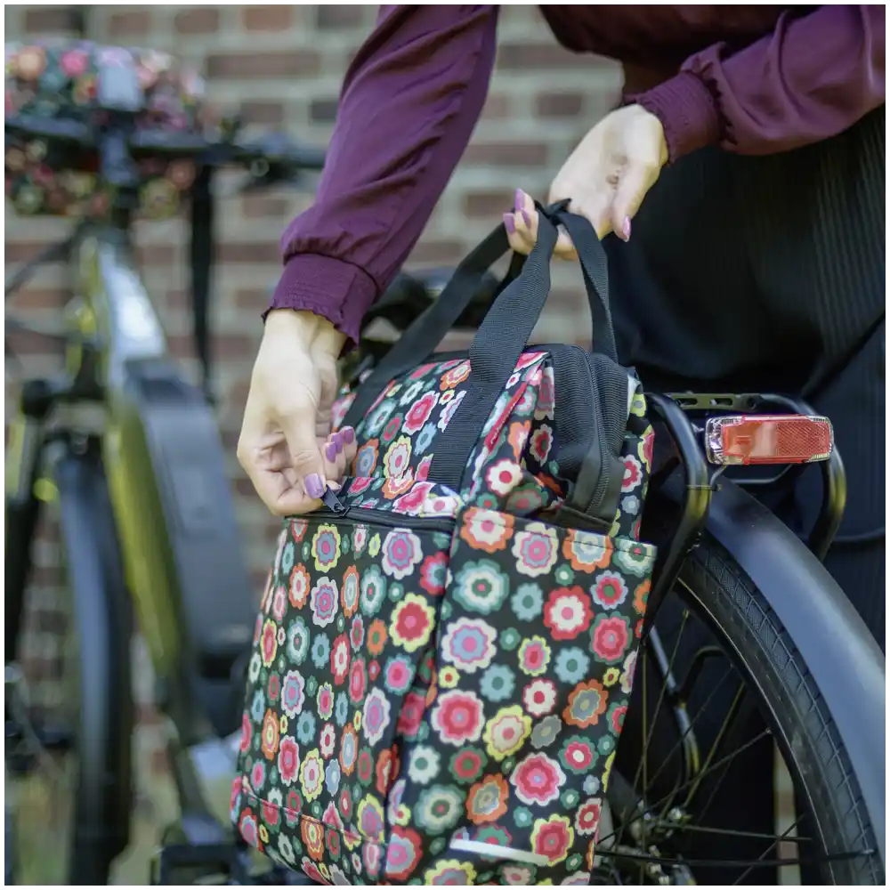 KLICKfix Reisenthel Satteltasche Roomy GT  happy flowers