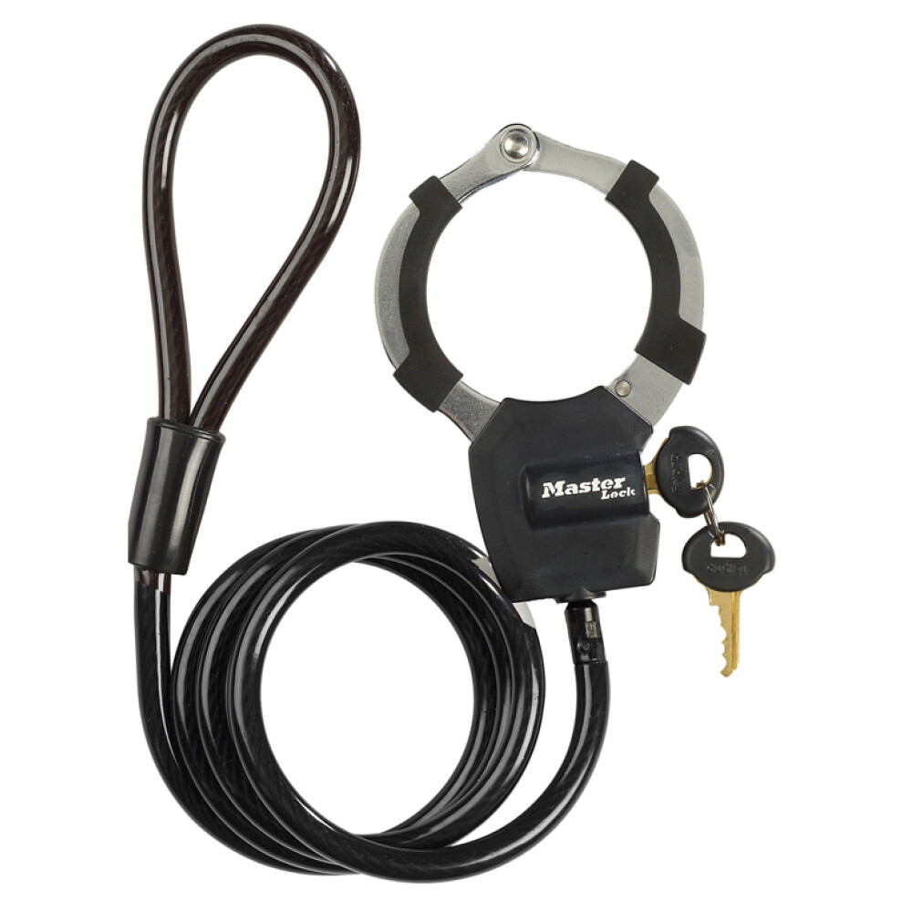 Handschellenschloss Street Cuff 8275 Schwarz 1000 mm Schlüssel