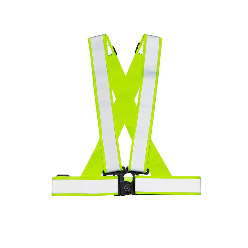 WOWOW Reflexschärpe Cross Belt gelb/silber