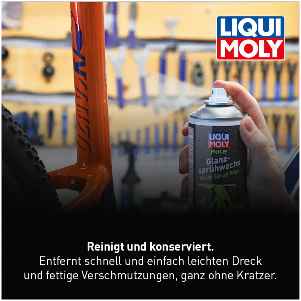 LIQUI MOLY  Bike Glanzsprühwachs 400 ml schwarz