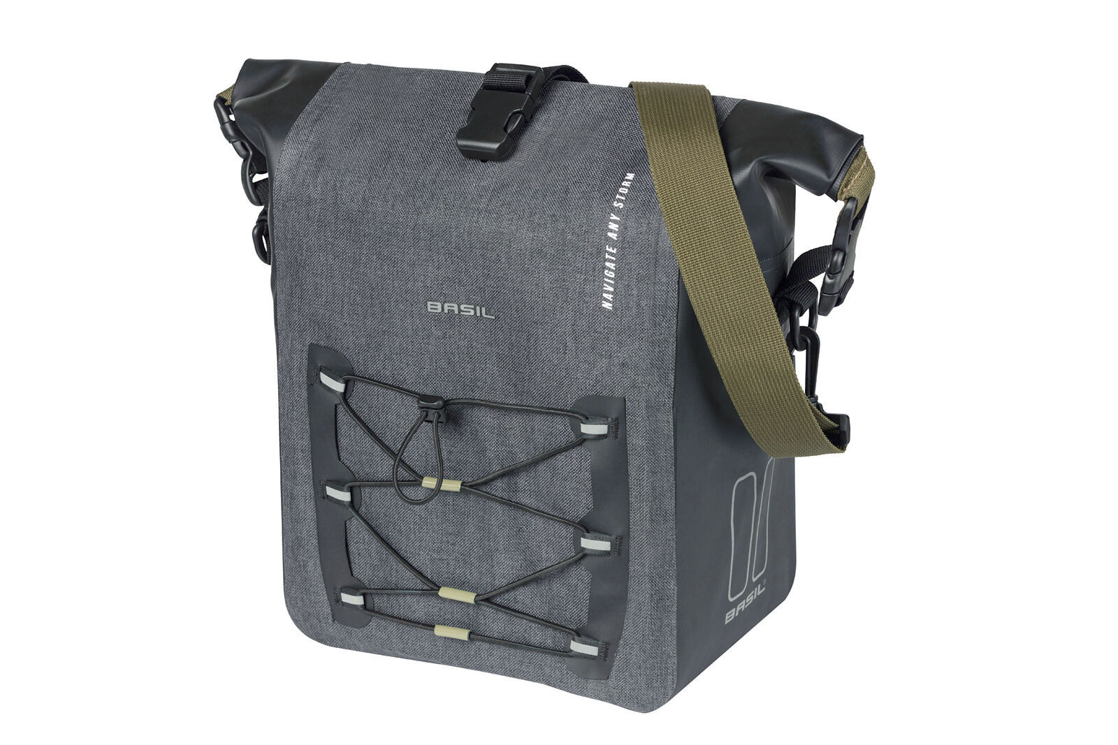 Basil Einzeltasche Navigator Storm MIK Side M schwarz