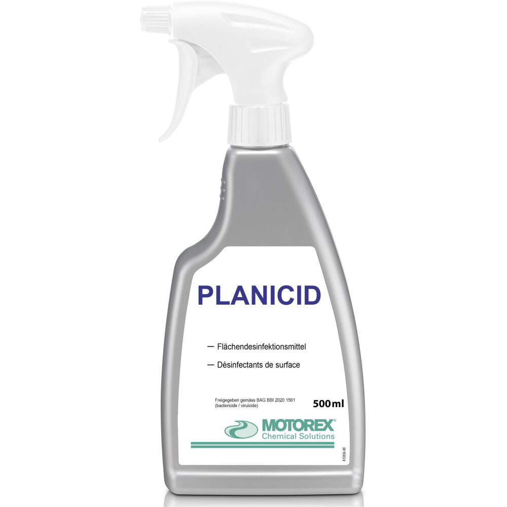 MOTOREX PLANICID Flächendesinfektionsmittel 500 ml Flasche